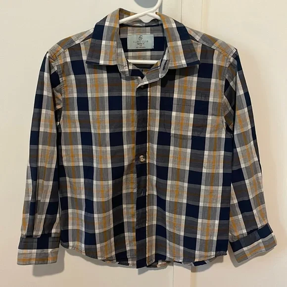 Class Club Shirts & Tops | Class Club Modern Fit Long Sleeve Button Down for Kids in Great Colors | Color: Blue/Yellow | Size: 4/5 | Beehorner's Class Club Shirts & Tops | Class Club Modern Fit Long Sleeve Button Down for Kids in Great Colors | Color: Blue/Yellow | Size: 4/5 | Beehorner's